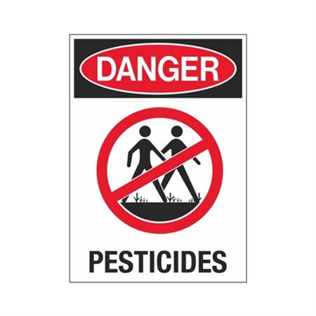 Danger Pesticides 10" x 14" Sign